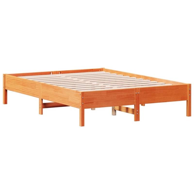 vidaXL Massivholzbett ohne Matratze Wachsbraun 135x190 cm Kiefernholz 842721 vidaXL Massivholzbett ohne Matratze Wachsbraun 135x190 cm Kiefernholz 842721 von VIDAXL