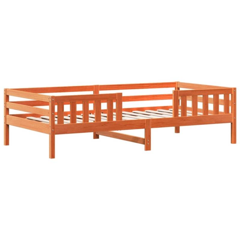vidaXL Massivholzbett ohne Matratze Wachsbraun 75x190 cm Kiefernholz 846984 vidaXL Massivholzbett ohne Matratze Wachsbraun 75x190 cm Kiefernholz 846984 von VIDAXL
