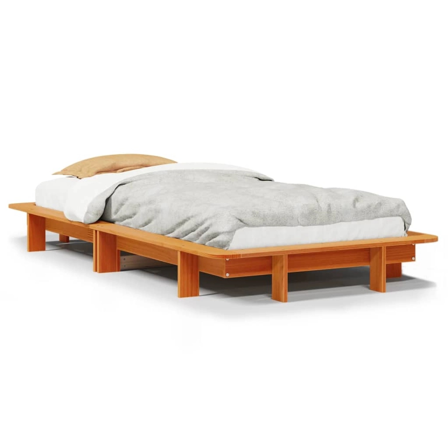 vidaXL Massivholzbett ohne Matratze Wachsbraun 90x190 cm Kiefernholz2102619 vidaXL Massivholzbett ohne Matratze Wachsbraun 90x190 cm Kiefernholz2102619 von VIDAXL