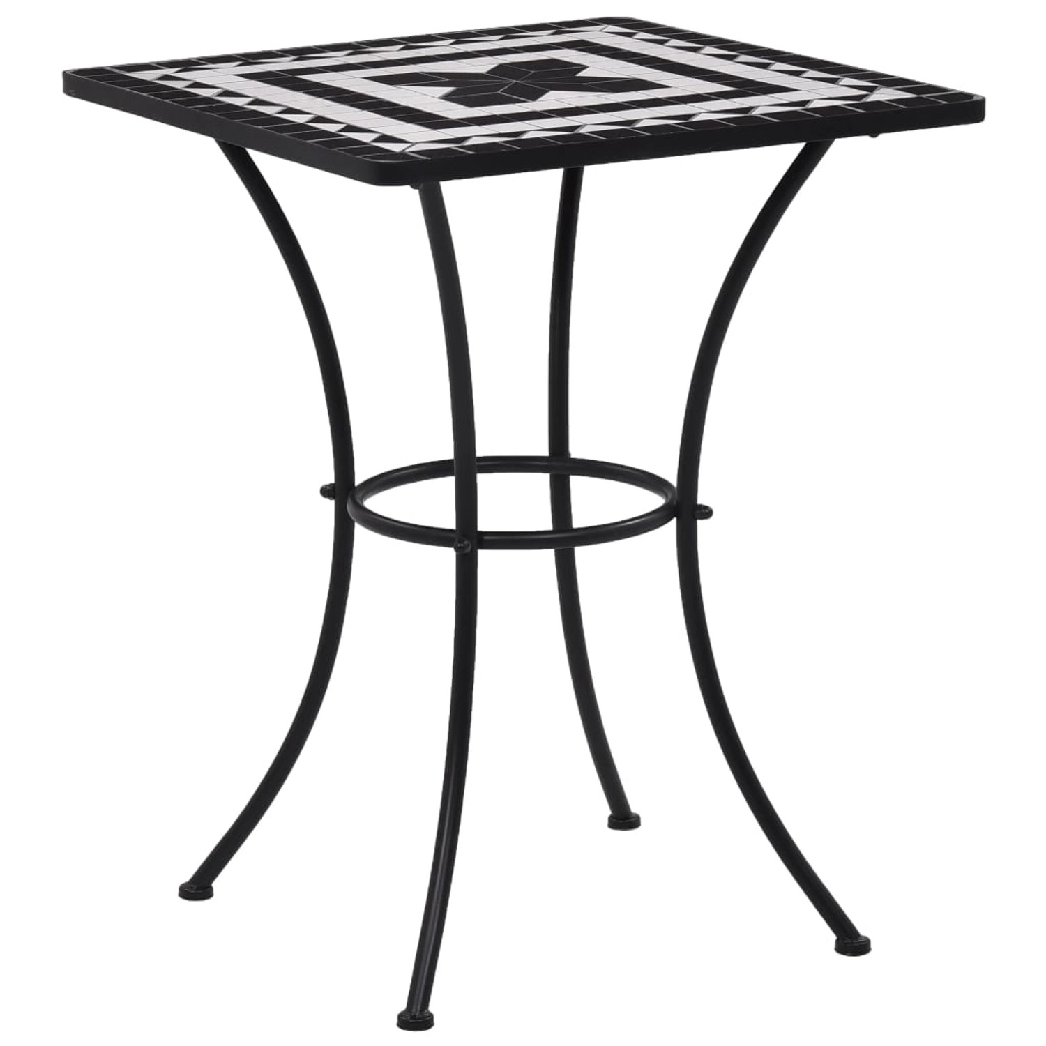 vidaXL Mosaik-Bistrotisch Schwarz und Weiß 60 cm Keramik 46707 vidaXL Mosaik-Bistrotisch Schwarz und Weiß 60 cm Keramik 46707 von VIDAXL