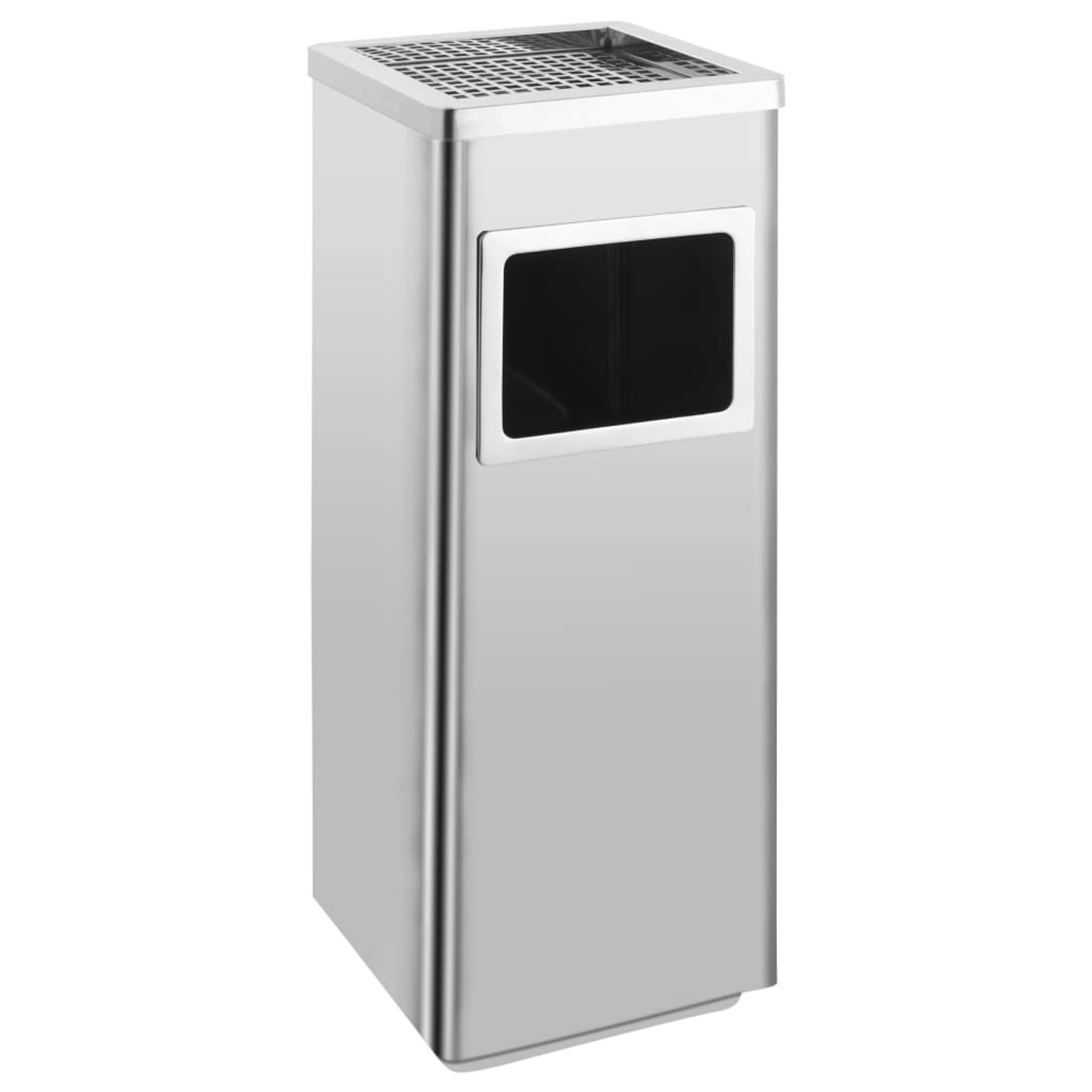 vidaXL Mülleimer mit Aschenbecher Hotel 36 L Edelstahl 664399 vidaXL Mülleimer mit Aschenbecher Hotel 36 L Edelstahl 664399 von VIDAXL