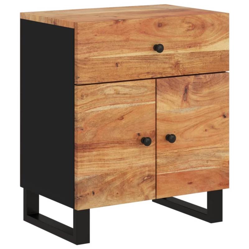 vidaXL Nachttisch 50x33x60 cm Massivholz Akazie & Holzwerkstoff Modell 1 von VIDAXL