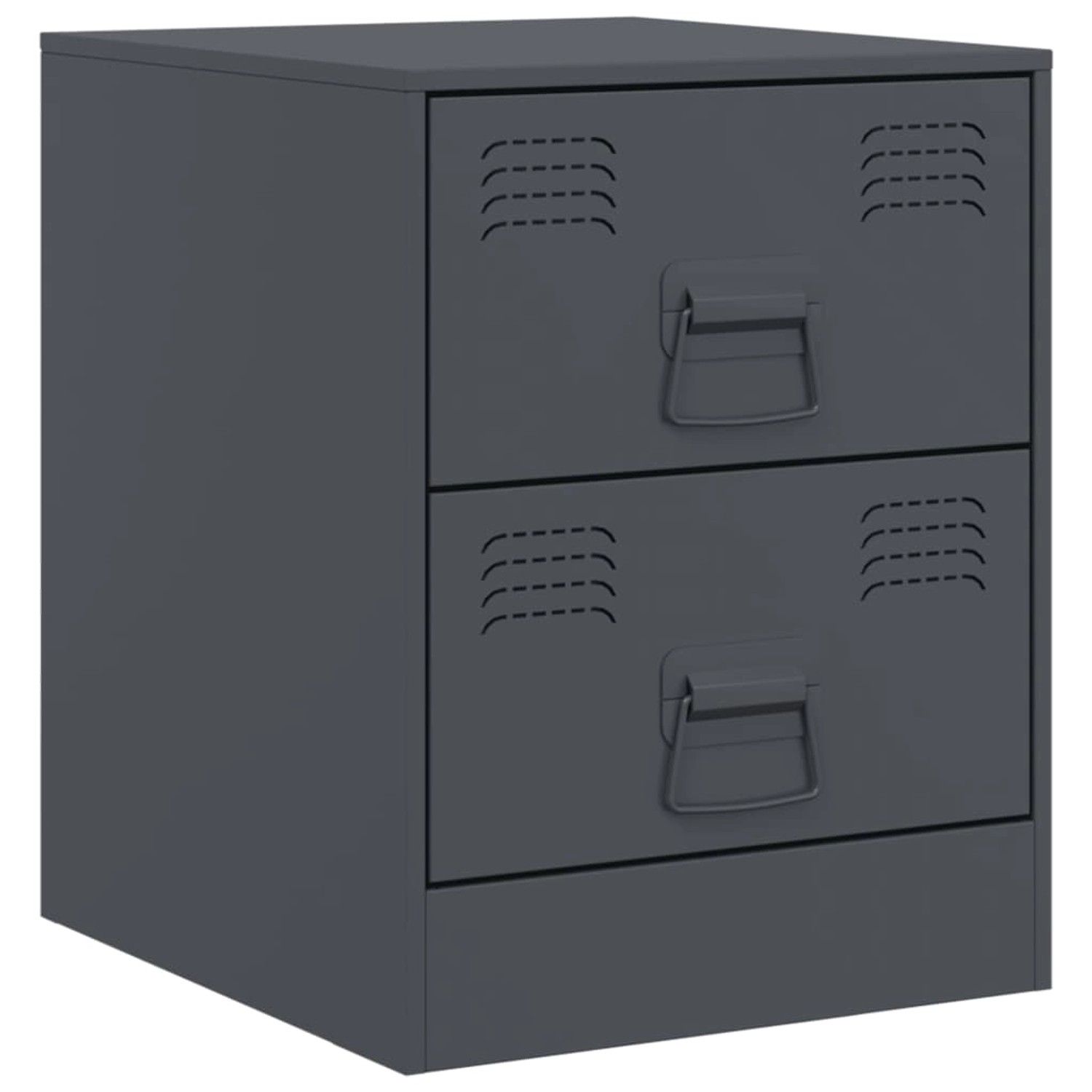 vidaXL Nachttisch Anthrazit 34,5x39x44 cm Stahl Modell 2 vidaXL Nachttisch Anthrazit 34,5x39x44 cm Stahl Modell 2 von VIDAXL