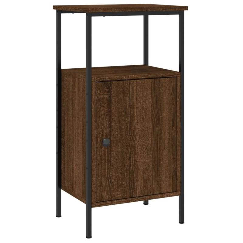 vidaXL Nachttisch Braun Eichen-Optik 41x31x80 cm Holzwerkstoff von VIDAXL