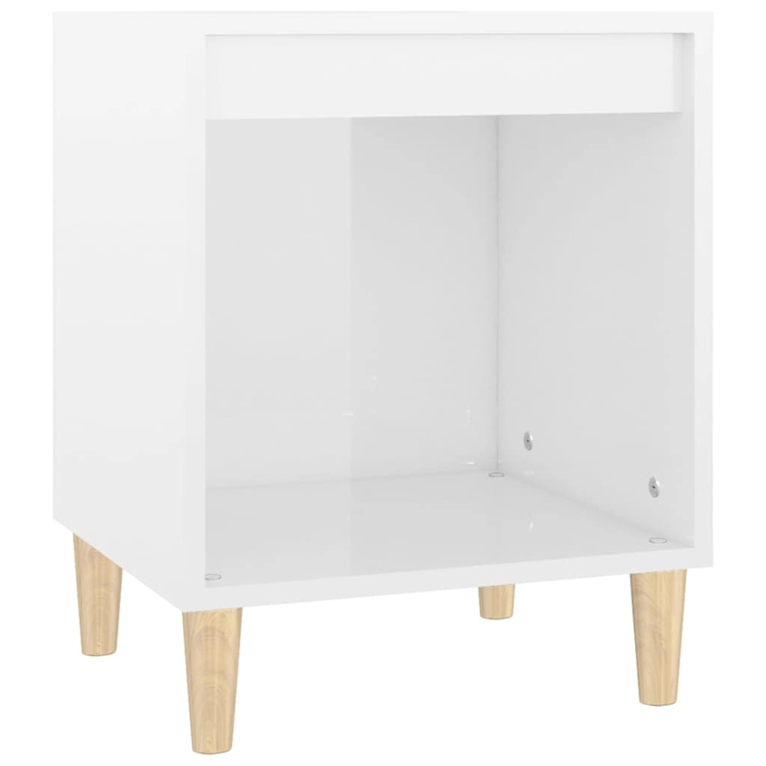 vidaXL Nachttisch Hochglanz-Weiß 40x35x50 cm Holzwerkstoff Modell 13 von VIDAXL