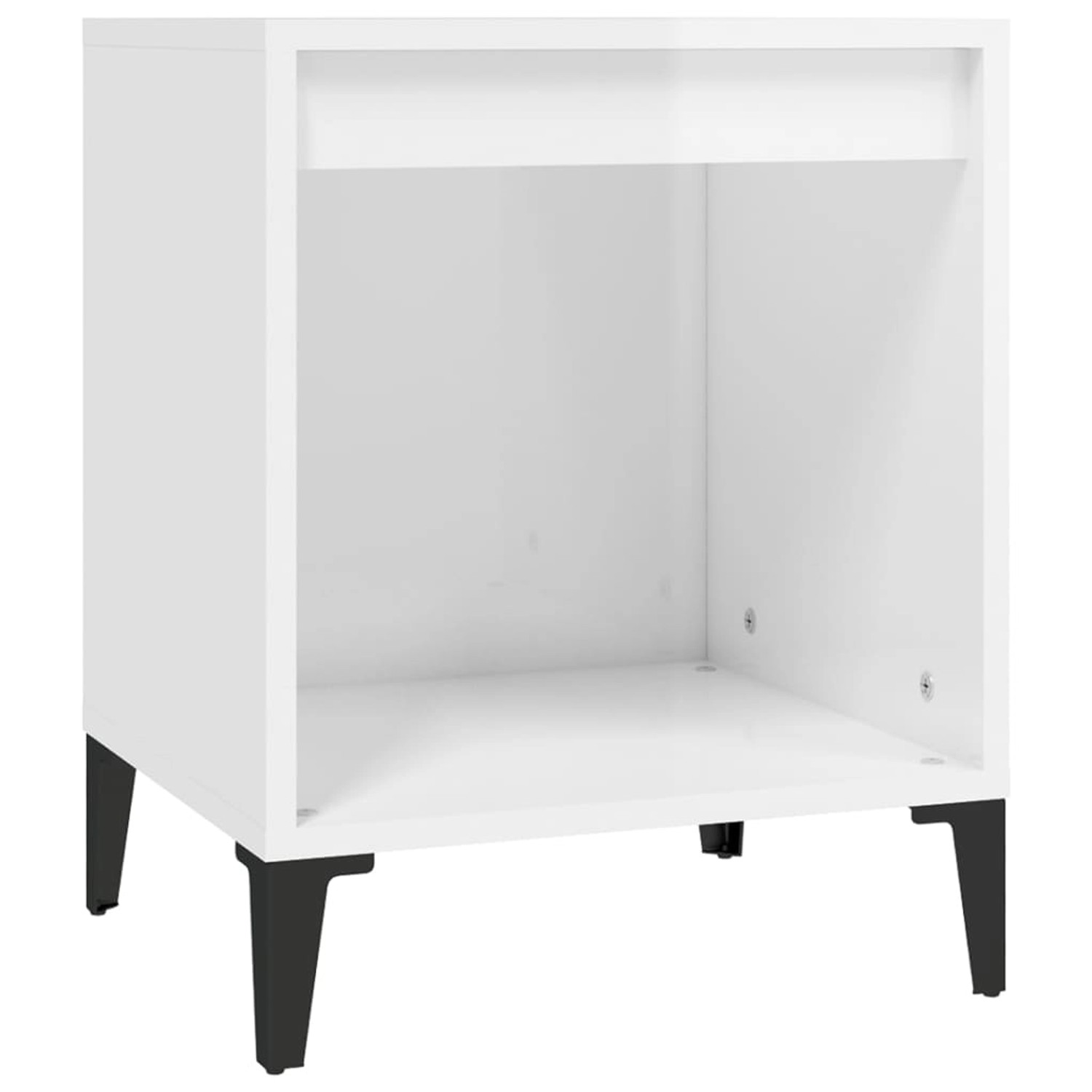 vidaXL Nachttisch Hochglanz-Weiß 40x35x50 cm Modell 1 von VIDAXL