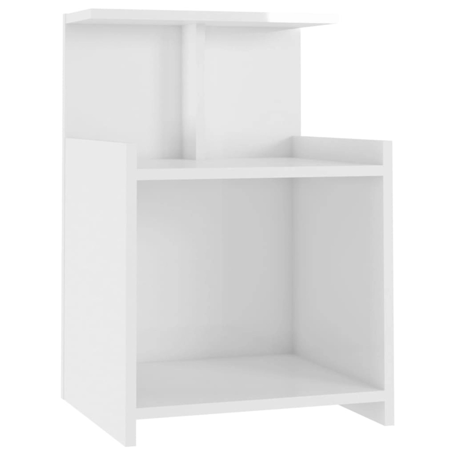 vidaXL Nachttisch Hochglanz-Weiß 40x35x60 cm Holzwerkstoff von VIDAXL