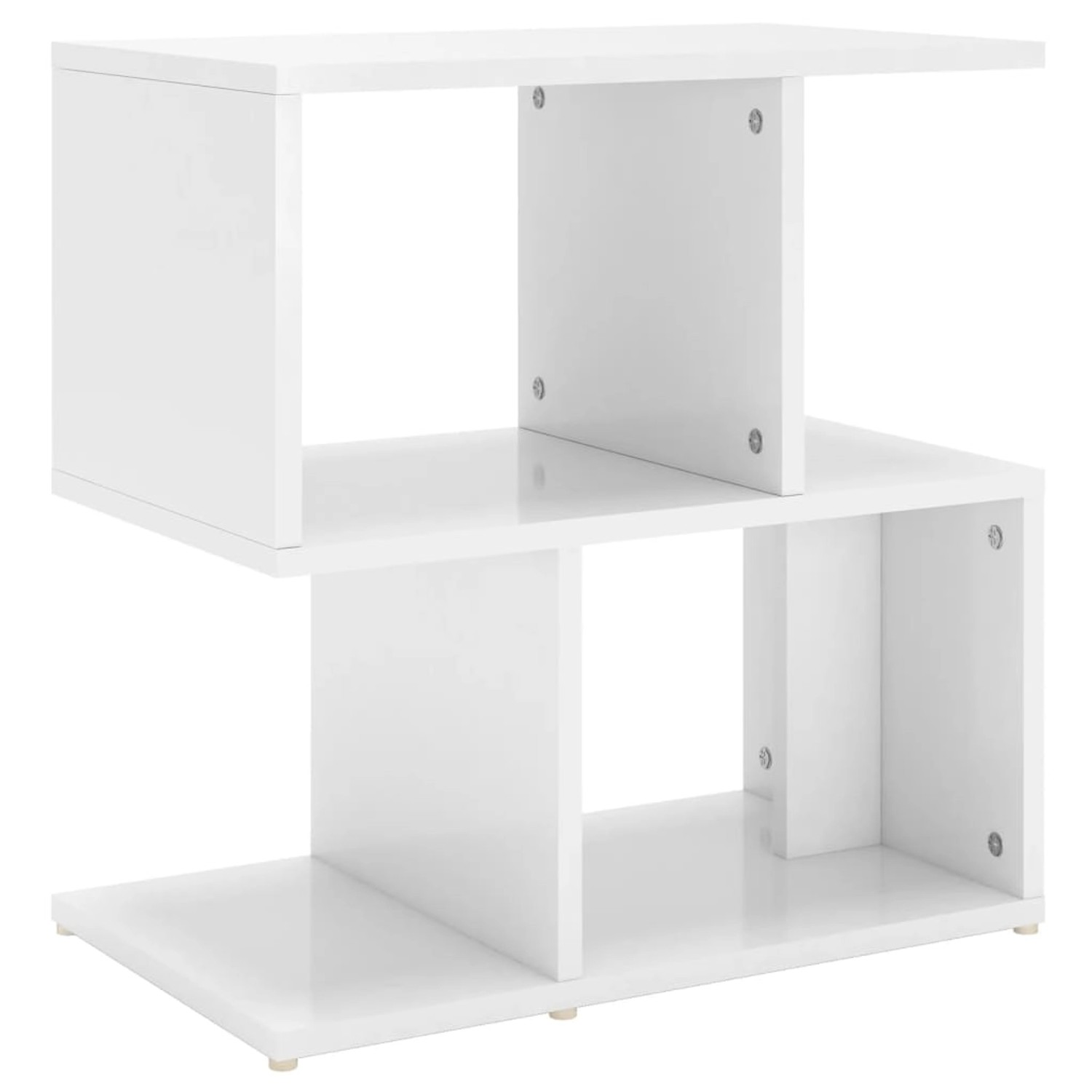 vidaXL Nachttisch Hochglanz-Weiß 50x30x51,5 cm Holzwerkstoff von VIDAXL