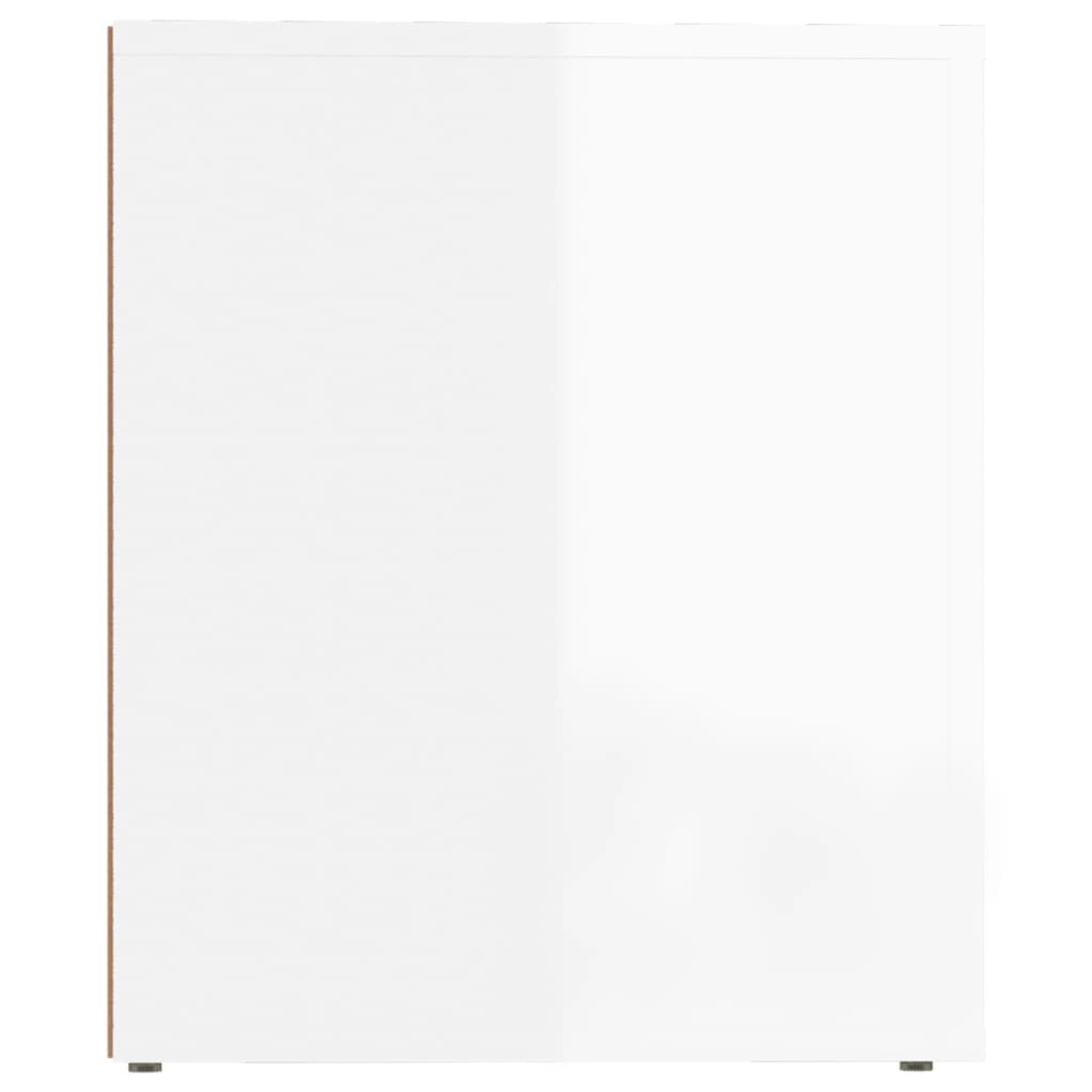 vidaXL Nachttisch Hochglanz-Weiß 50x39x47 cm Modell 1 von VIDAXL