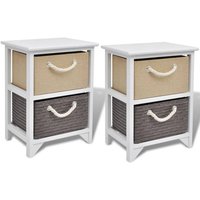 Nachttische 2 Stk. Holz Vidaxl Nachttische 2 Stk. Holz Vidaxl von VIDAXL