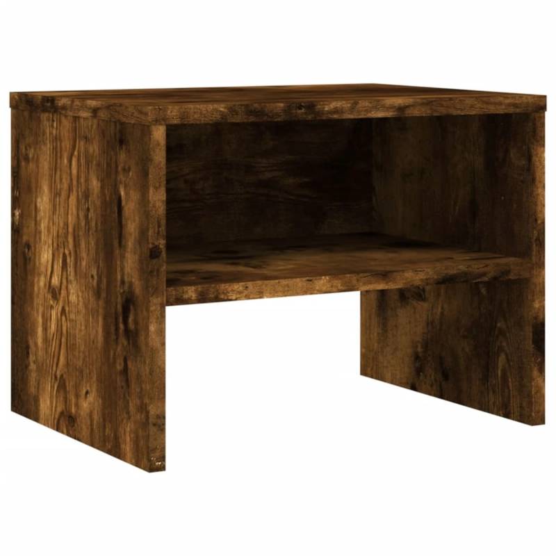 vidaXL Nachttisch Räuchereiche 40x30x30 cm Holzwerkstoff von VIDAXL