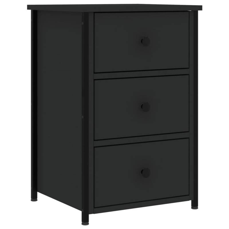 vidaXL Nachttisch Schwarz 40x36x60 cm Holzwerkstoff von VIDAXL