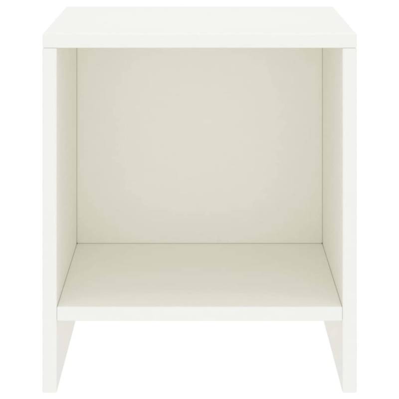 vidaXL Nachttisch Weiß 35x30x40 cm Kiefer Massivholz Modell 1 von VIDAXL