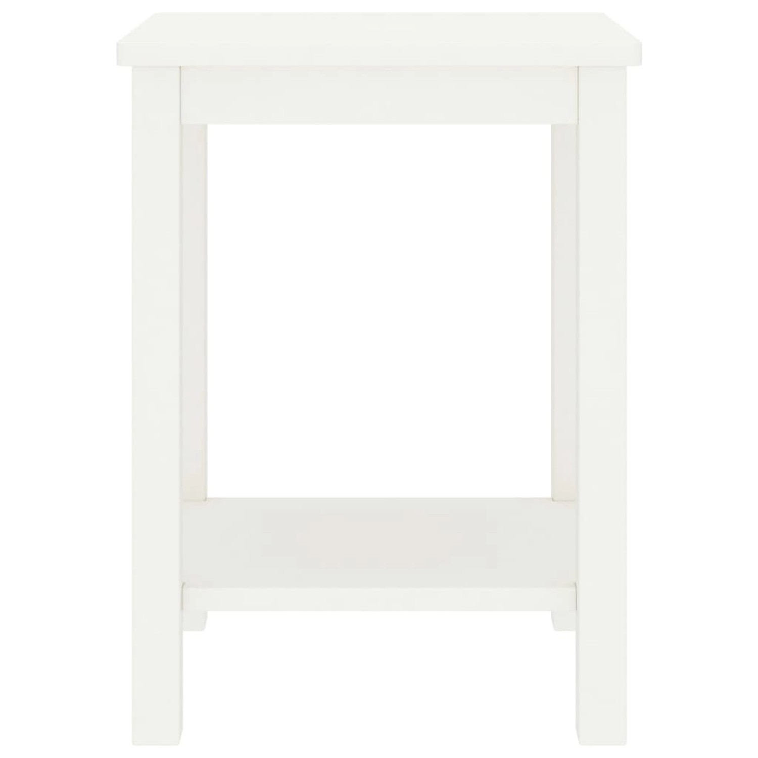 vidaXL Nachttisch Weiß 35x30x47 cm Massivholz Kiefer von VIDAXL