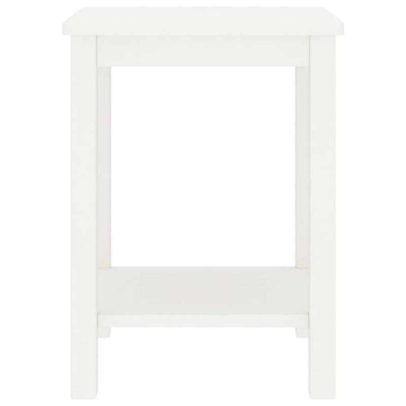 vidaXL Nachttisch Weiß 35x30x47 cm Massivholz Kiefer von VIDAXL