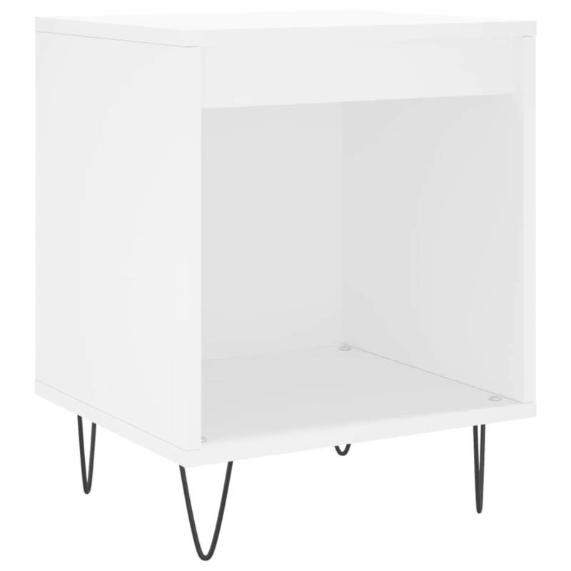 vidaXL Nachttisch Weiß 40x35x50 cm Holzwerkstoff Modell 2 von VIDAXL