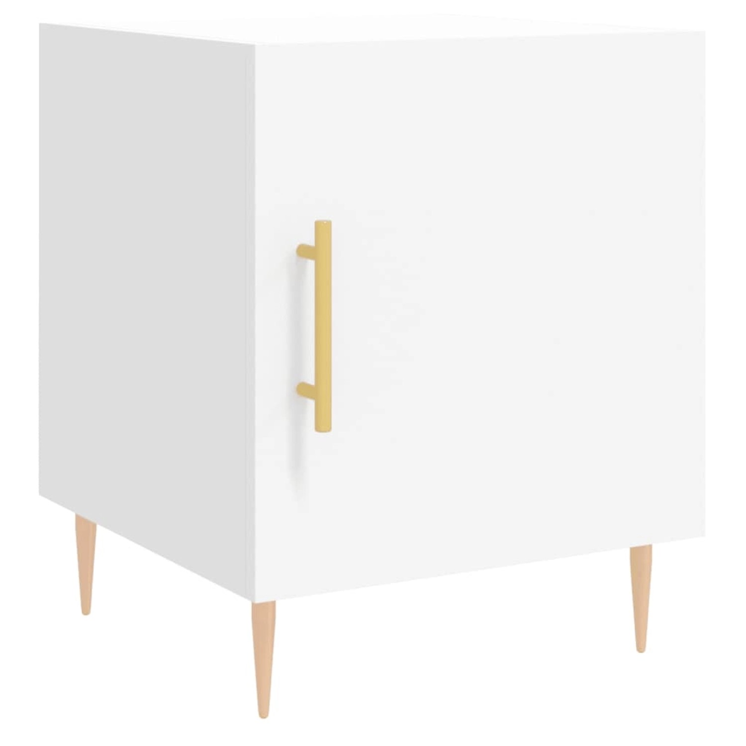 vidaXL Nachttisch Weiß 40x40x50 cm Holzwerkstoff Modell 6 von VIDAXL