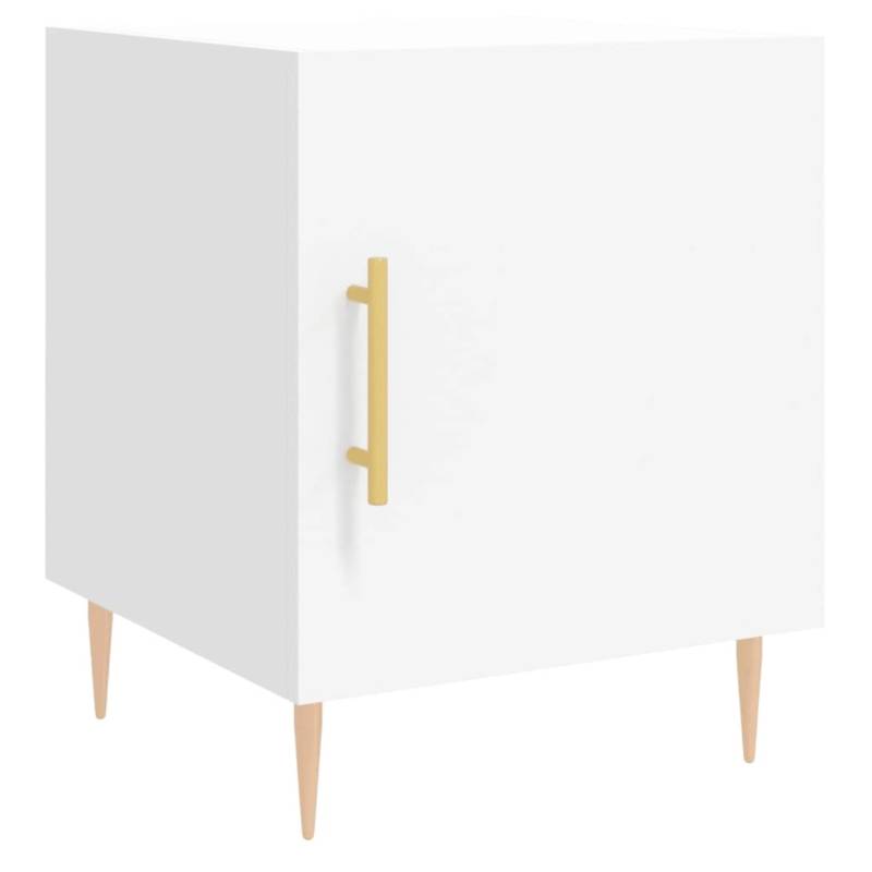 vidaXL Nachttisch Weiß 40x40x50 cm Holzwerkstoff Modell 6 von VIDAXL