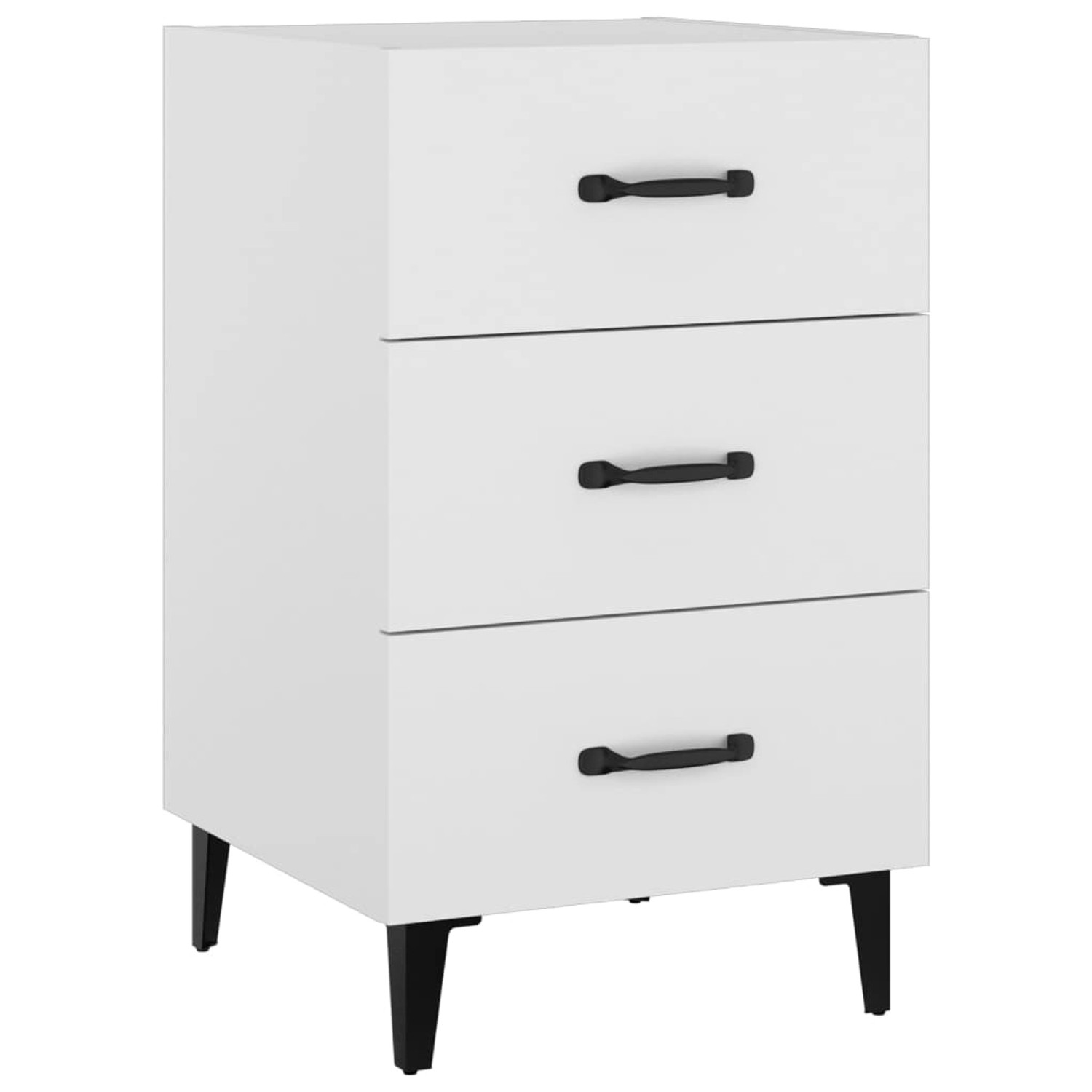 vidaXL Nachttisch Weiß 40x40x66 cm Holzwerkstoff Modell 9 vidaXL Nachttisch Weiß 40x40x66 cm Holzwerkstoff Modell 9 von VIDAXL