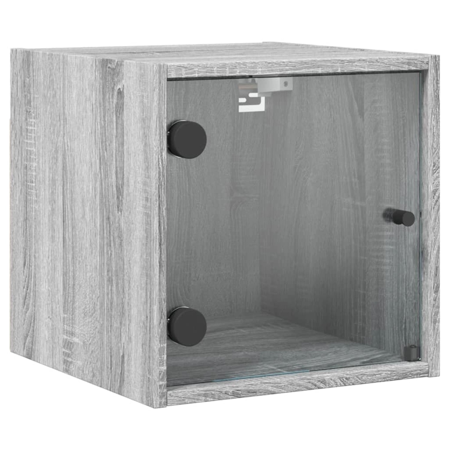 vidaXL Nachttisch mit Glastür Grau Sonoma 35x37x35 cm vidaXL Nachttisch mit Glastür Grau Sonoma 35x37x35 cm von VIDAXL