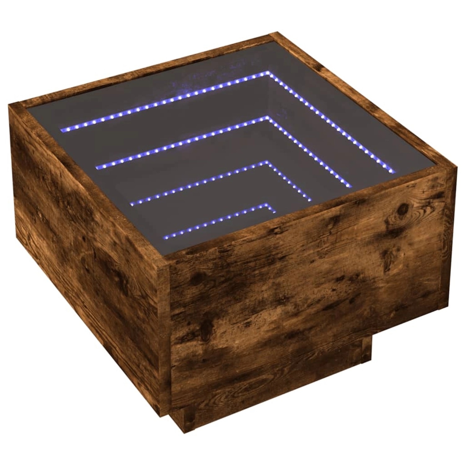 vidaXL Nachttisch mit Infinity-LED Räuchereiche 40x40x30 cm von VIDAXL