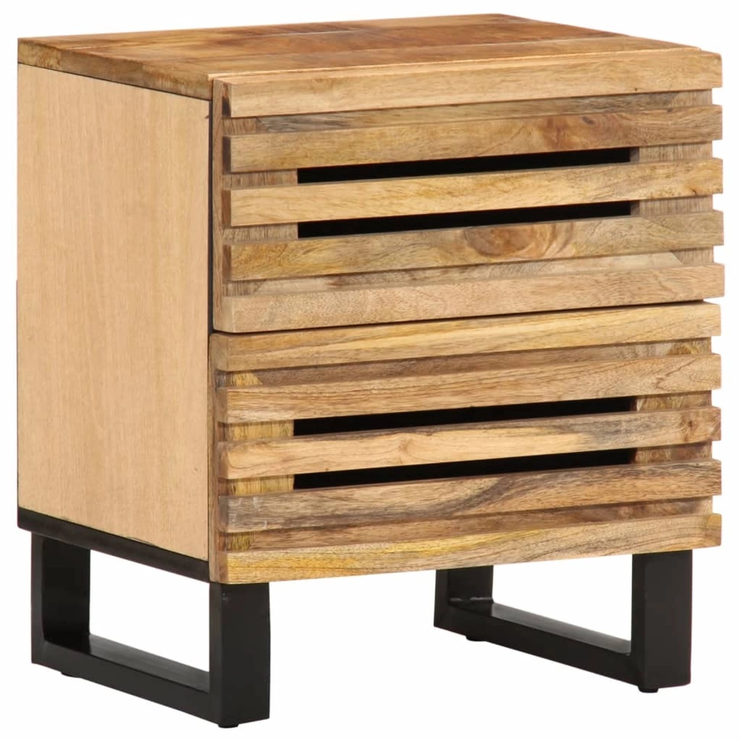 vidaXL Nachttische 2 Stk 40x34x46 cm Raues Mangoholz Modell 2 vidaXL Nachttische 2 Stk 40x34x46 cm Raues Mangoholz Modell 2 von VIDAXL