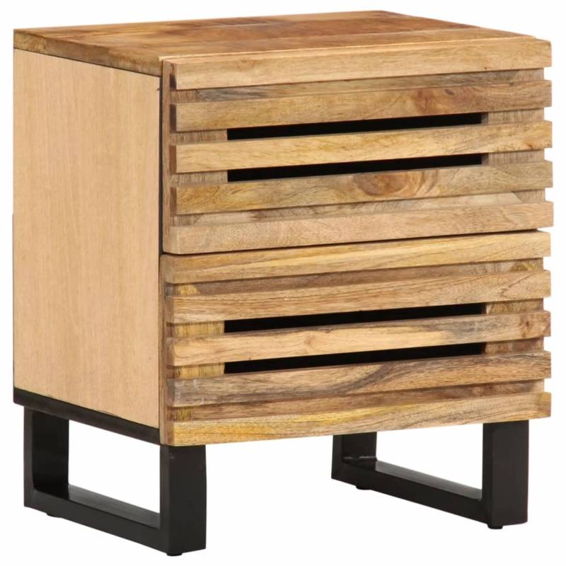 vidaXL Nachttische 2 Stk 40x34x46 cm Raues Mangoholz Modell 2 vidaXL Nachttische 2 Stk 40x34x46 cm Raues Mangoholz Modell 2 von VIDAXL
