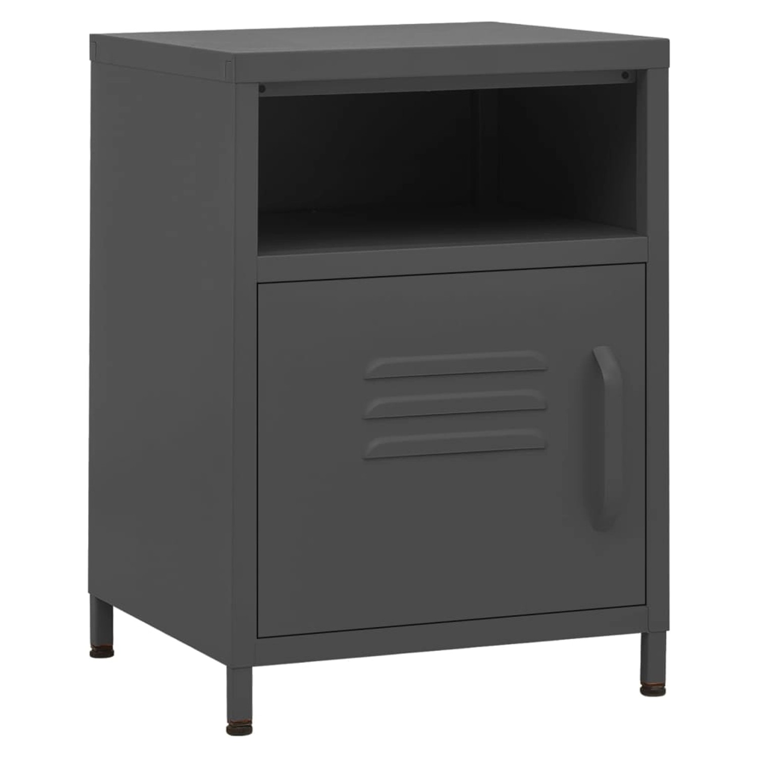 vidaXL Nachttische 2 Stk Anthrazit 35x35x51 cm Stahl Modell 1 vidaXL Nachttische 2 Stk Anthrazit 35x35x51 cm Stahl Modell 1 von VIDAXL