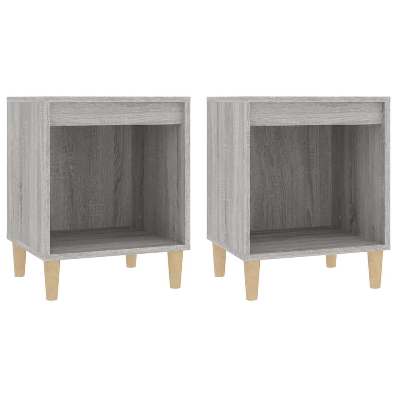 vidaXL Nachttische 2 Stk Grau Sonoma 40x35x50 cm Modell 2 vidaXL Nachttische 2 Stk Grau Sonoma 40x35x50 cm Modell 2 von VIDAXL