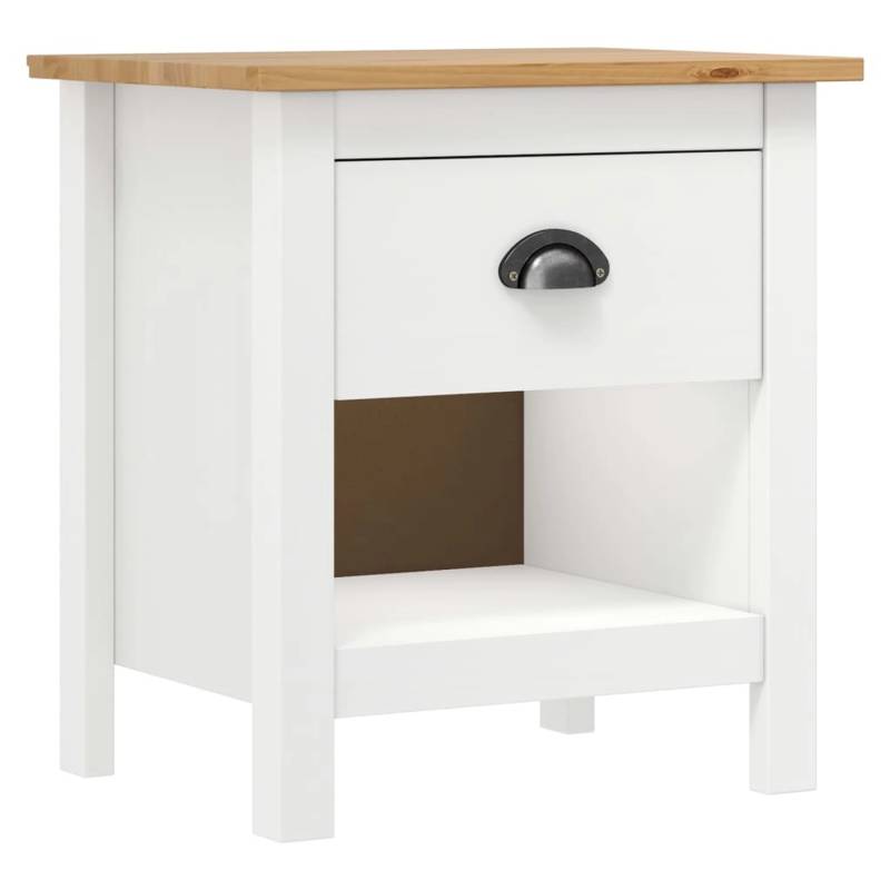 vidaXL Nachttische 2 Stk Hill 46x35x49,5 cm Massivholz Kiefer Modell 1 von VIDAXL