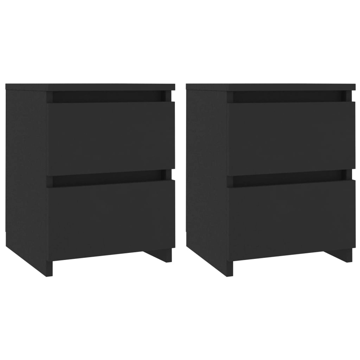 vidaXL Nachttische 2 Stk Schwarz 30x30x40 cm Holzwerkstoff vidaXL Nachttische 2 Stk Schwarz 30x30x40 cm Holzwerkstoff von VIDAXL