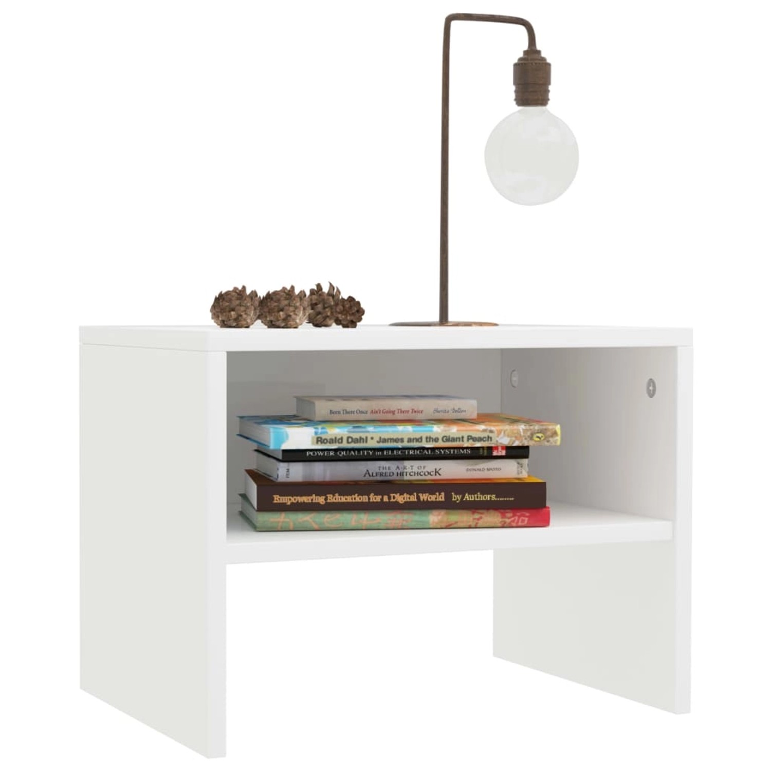 vidaXL Nachttische 2 Stk Weiß 40x30x30 cm Holzwerkstoff von VIDAXL