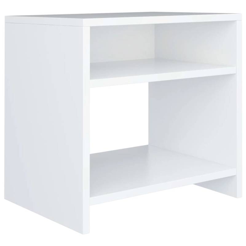 vidaXL Nachttische 2 Stk Weiß 40x30x40 cm Holzwerkstoff Modell 3 von VIDAXL