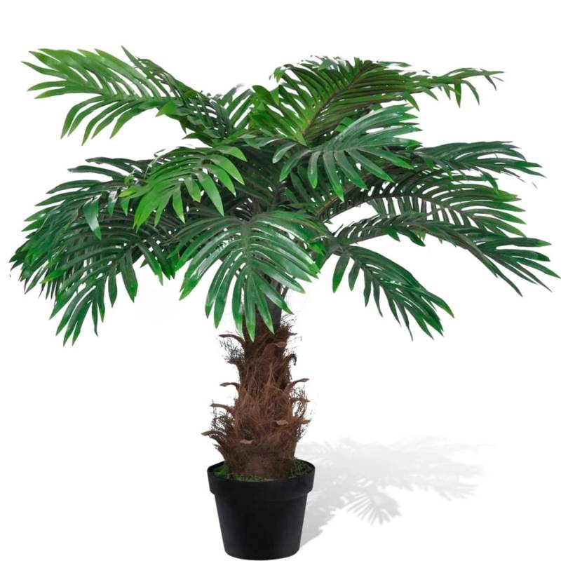 vidaXL Naturgetreue Künstliche Cycus-Palme mit Topf 80 cm von VIDAXL