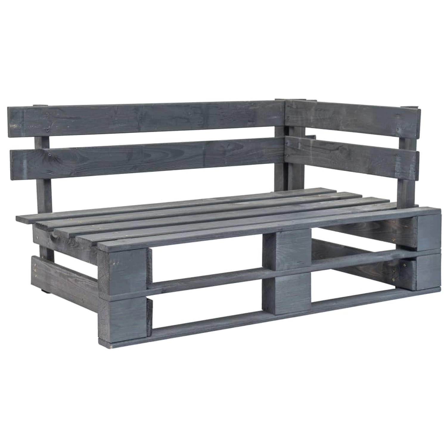 vidaXL Outdoor-Eckbank Paletten Holz Grau 44698 vidaXL Outdoor-Eckbank Paletten Holz Grau 44698 von VIDAXL