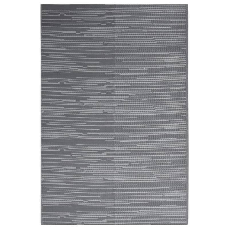 vidaXL Outdoorteppich Anthrazit 140x200 Cm Pp 1086013 von VIDAXL