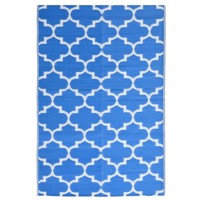 vidaXL Outdoorteppich Blau 120x180 Cm Pp 1085943 von VIDAXL