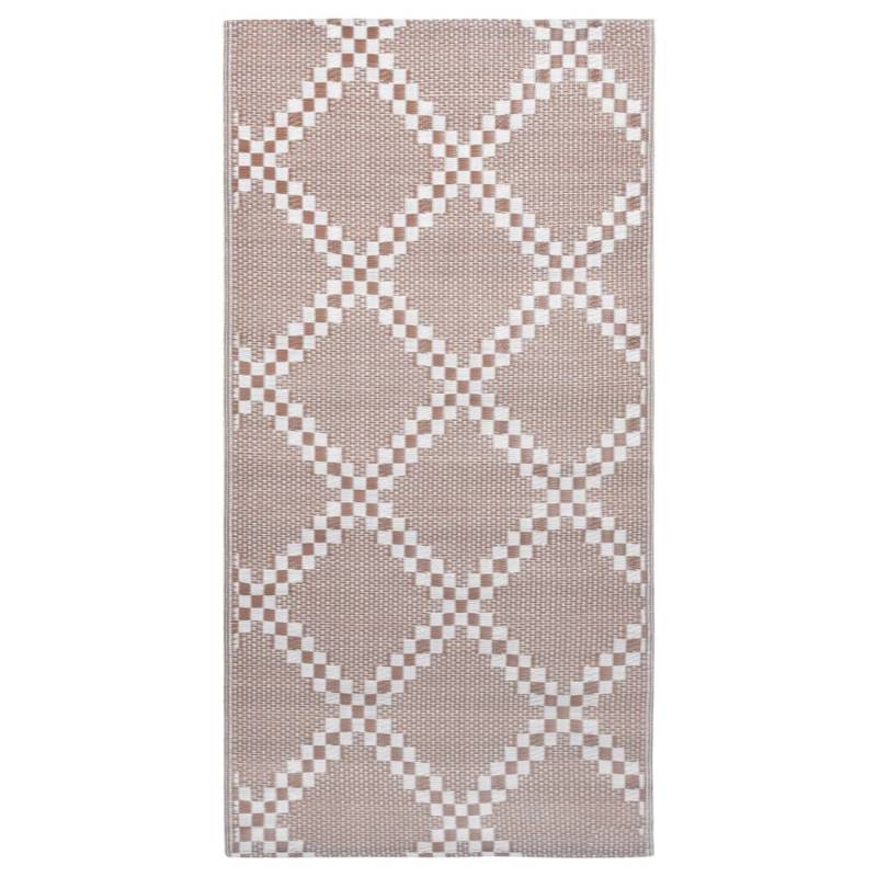 vidaXL Outdoorteppich Braun 190x290 Cm Pp 643955 von VIDAXL