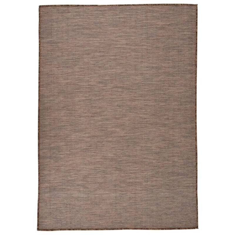 vidaXL Outdoorteppich Flachgewebe 160x230 Cm Braun 1123960 vidaXL Outdoorteppich Flachgewebe 160x230 Cm Braun 1123960 von VIDAXL