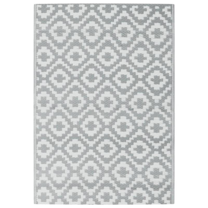 vidaXL Outdoorteppich Grau 140x200 Cm Pp 2008986 von VIDAXL