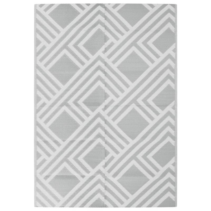 vidaXL Outdoorteppich Grau 140x200 Cm Pp 2009480 von VIDAXL