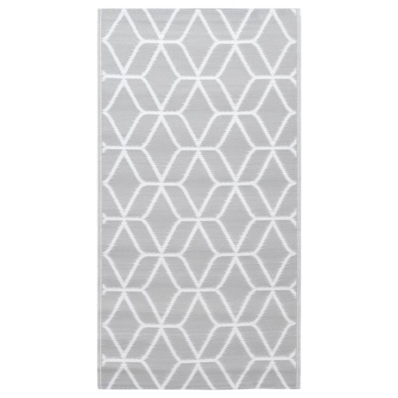 vidaXL Outdoorteppich Grau 190x290 Cm Pp 643943 von VIDAXL