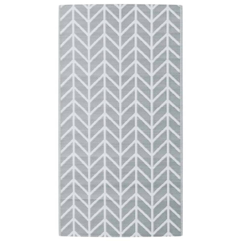 vidaXL Outdoorteppich Grau 80x150 Cm Pp 2007948 von VIDAXL
