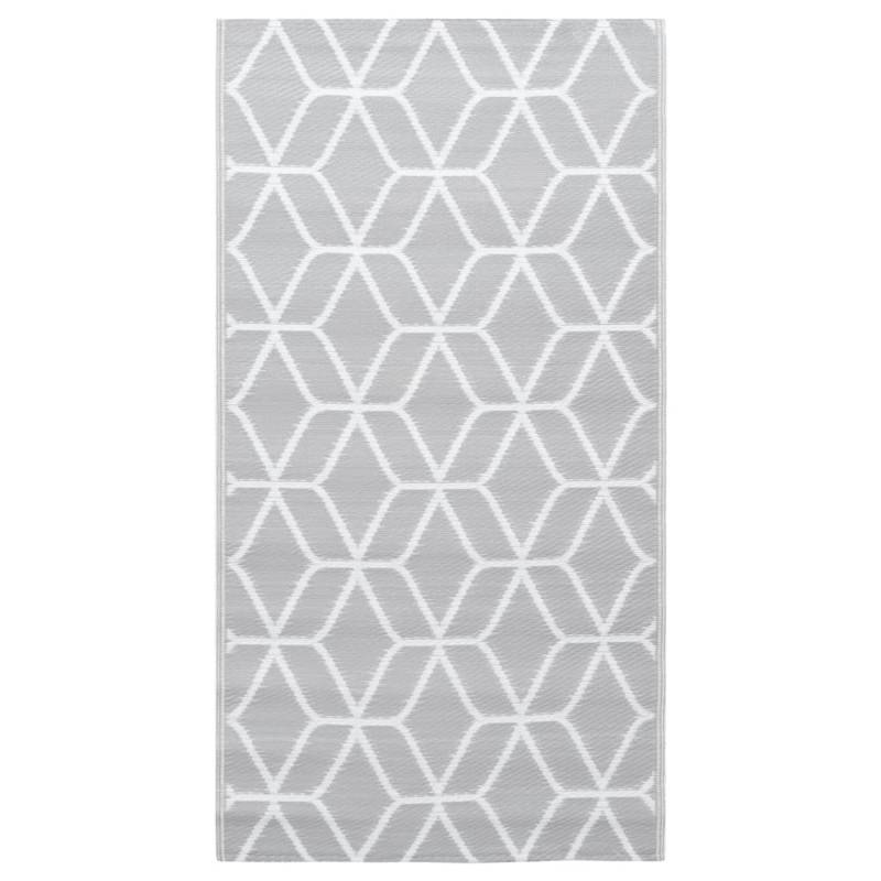 vidaXL Outdoorteppich Grau 80x150 Cm Pp 643940 von VIDAXL