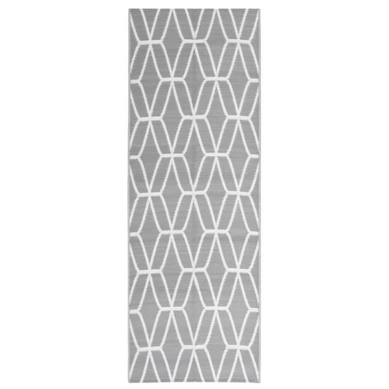 vidaXL Outdoorteppich Grau 80x250 Cm Pp 1085976 von VIDAXL