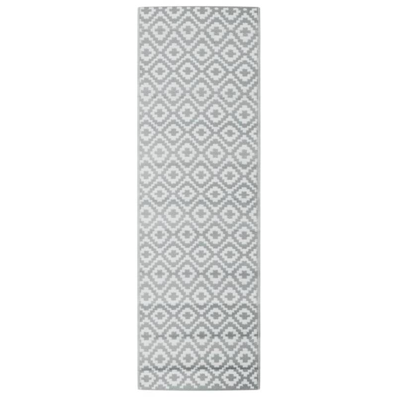 vidaXL Outdoorteppich Grau 80x250 Cm Pp 2007919 von VIDAXL