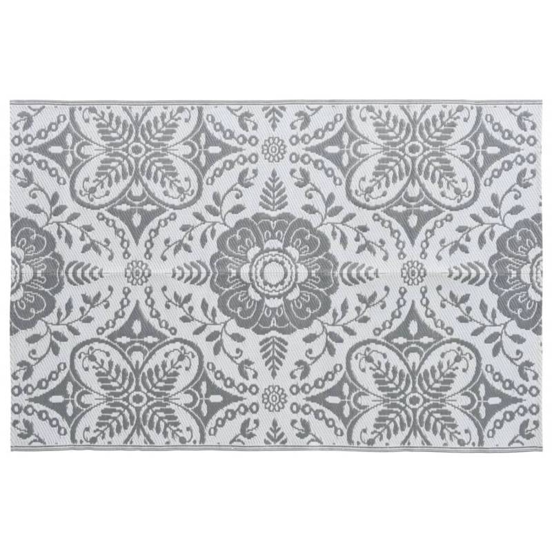 vidaXL Outdoorteppich Hellgrau 120x180 Cm Pp 643969 von VIDAXL