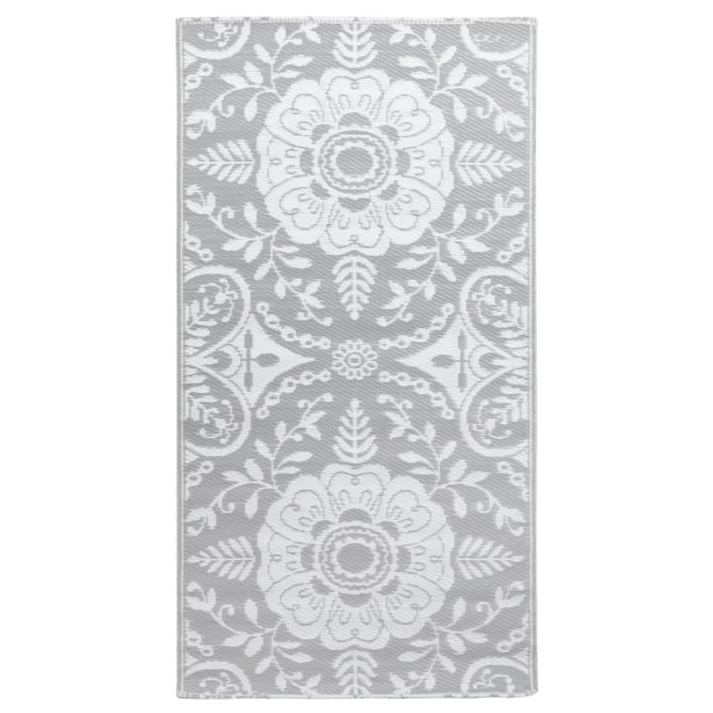vidaXL Outdoorteppich Hellgrau 80x150 Cm Pp 643968 von VIDAXL
