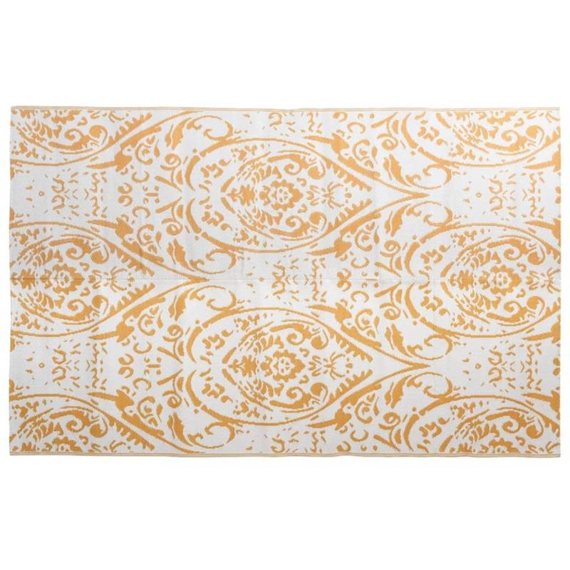 vidaXL Outdoorteppich Orange Und Weiß 190x290 Cm Pp 643983 von VIDAXL
