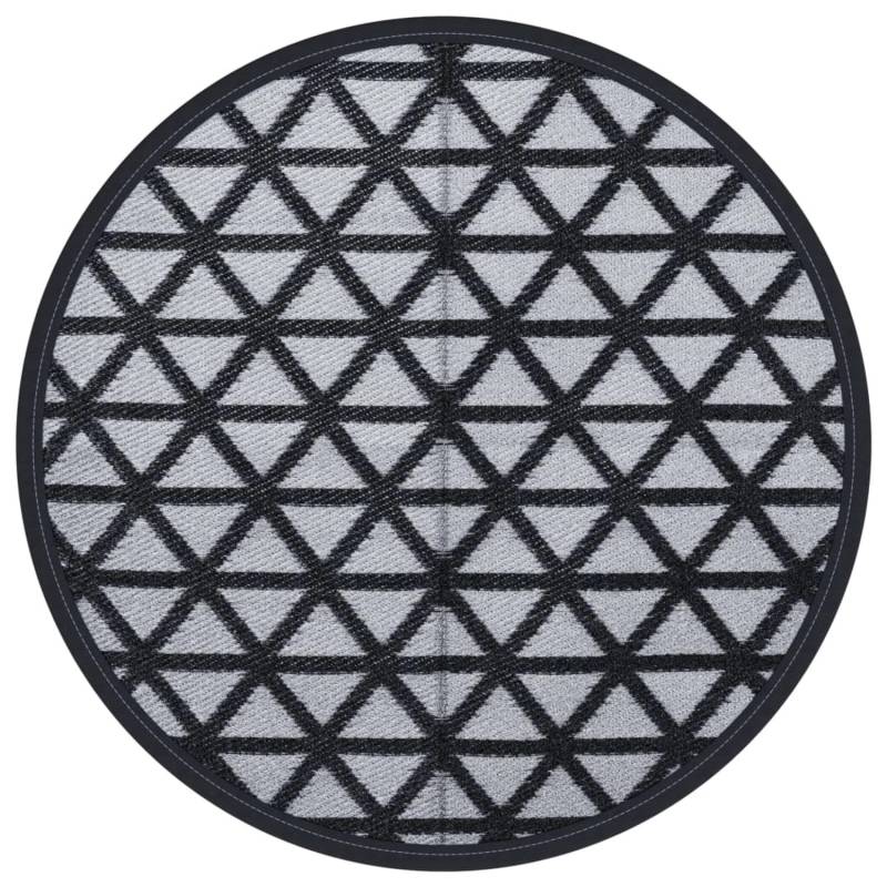 vidaXL Outdoorteppich Schwarz 120 Cm Pp 2007422 von VIDAXL
